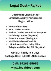 LLP Registration Documents Requirement - Legal Dost