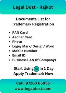 Essential Documents for Trademark Registration in Rajkot