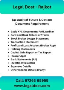 F&O Trader ITR and Audit Documents